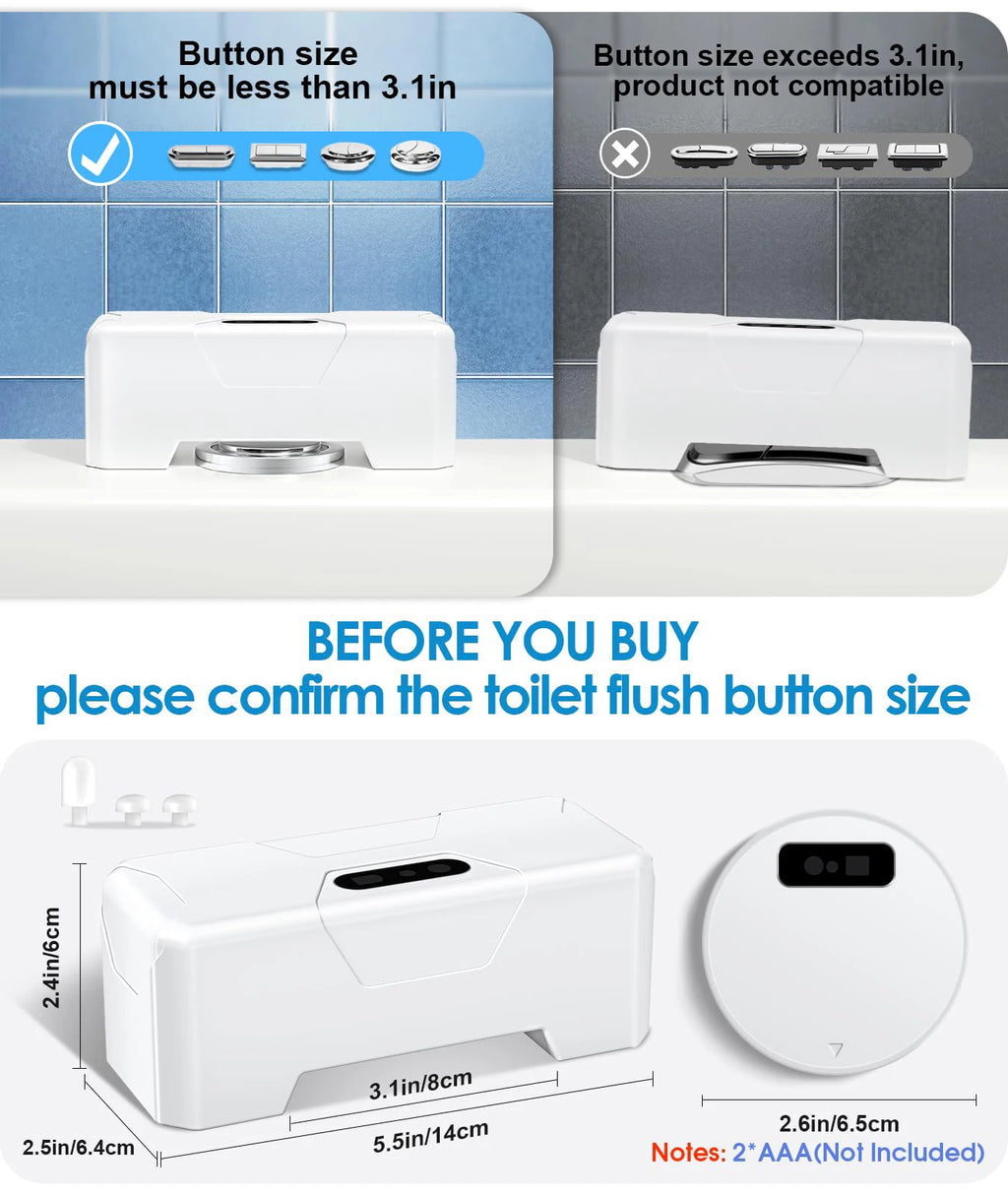 Automatic Toilet Flusher Smart Touchless Toilet Flush | Yazijico™