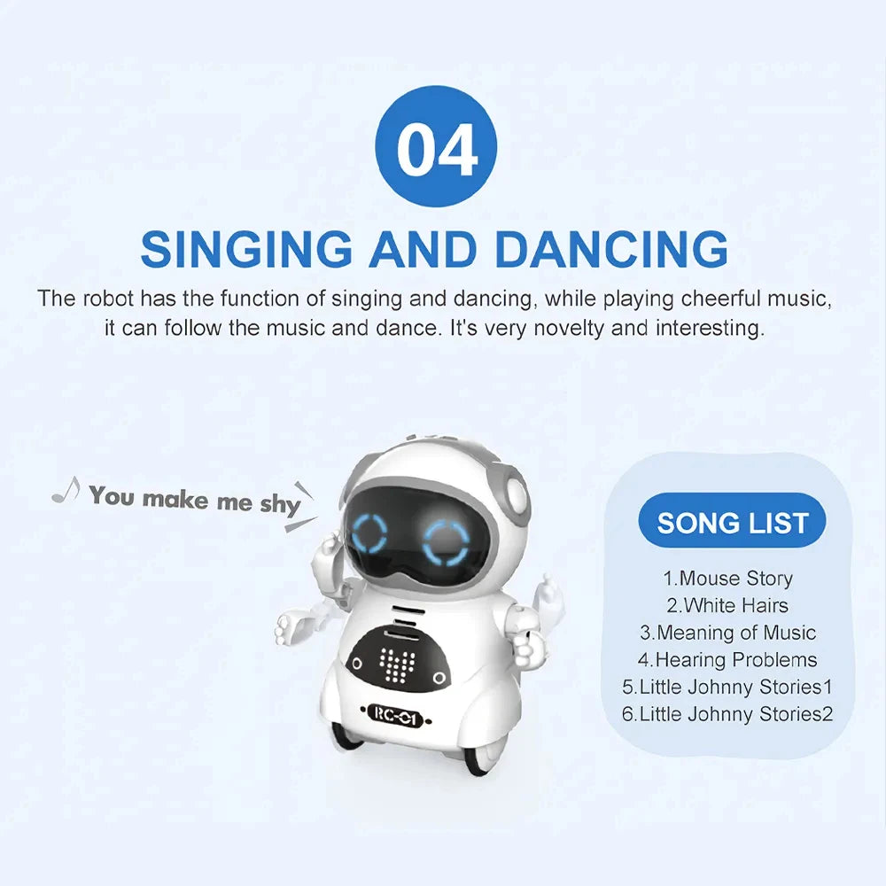 Yazijico™ Pocket Emo Robot Talking Interactive Dialogue - Yazijico™ 