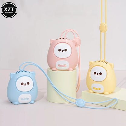 Neck Fans Cute Cartoon Mini Hanging | Yazijico™