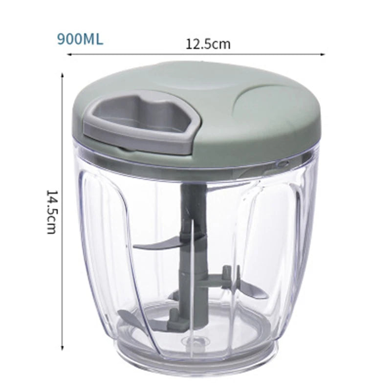 Garlic Chopper Manual Rotate Vegetable | Yazijico™ 