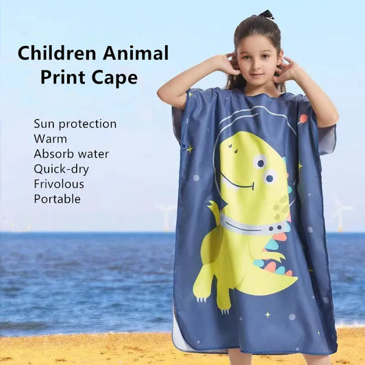 Children's Bath Towel Can Wear Swimming | Yazijico™