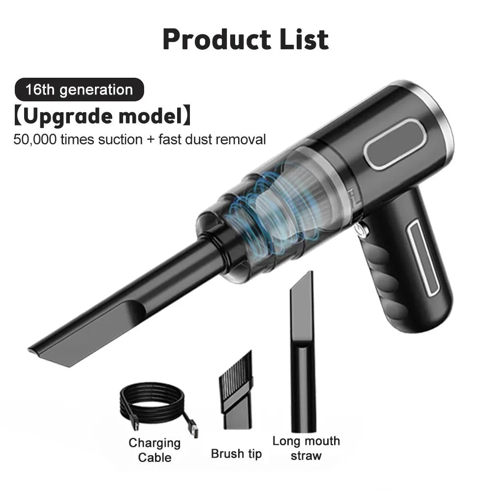 Wireless Car Vacuum Cleaner Portable Handheld  | Yazijico™