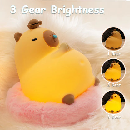 Capybara Night Light Touch Sensor Lamp | Yazijico™