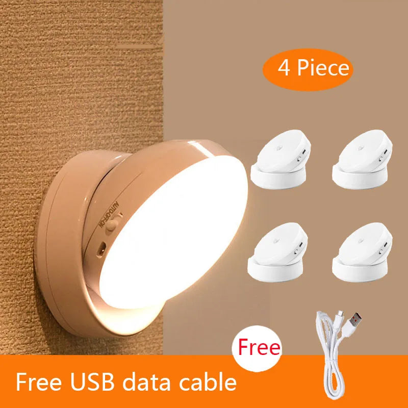 Motion Sensor Light Wireless Lamp USB Rechargeable | Yazijico™ 