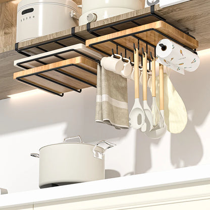 Hanging rack under kitchen cabinet  | Yazijico™ 