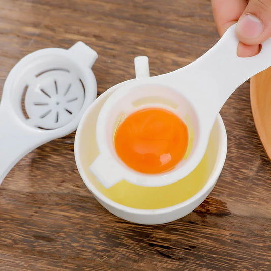 Egg Yolk Separator Divider White Plastic Convenient | Yazijico™ 