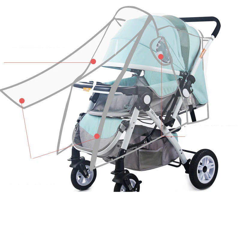 Universal Baby Trolley Rain Cover | Yazijico™ 