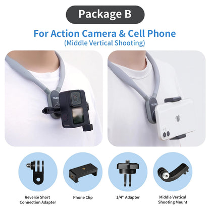 Silicone Neck Hold Mount for GoPro Hero Insta360 DJI | Yazijico™ 