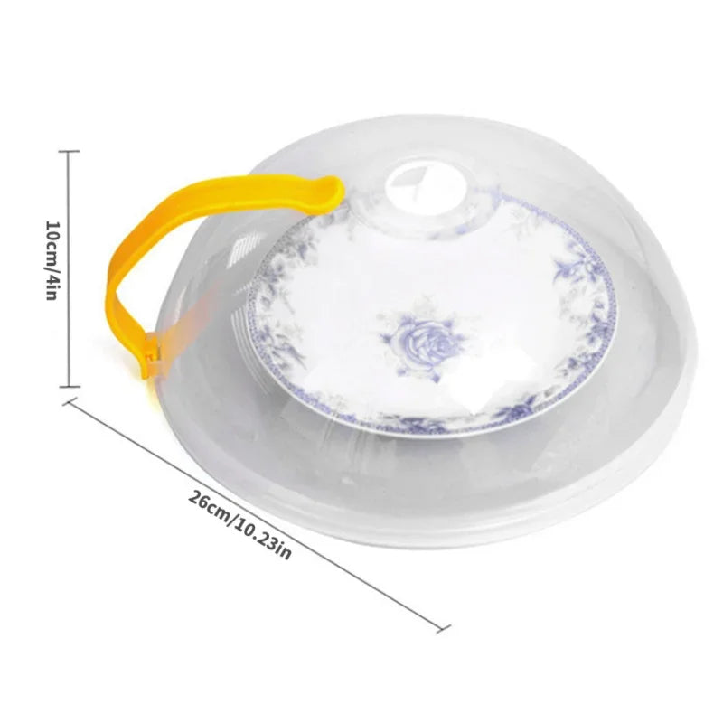 Professional microwave food high-temperature splash-proof cover, heat-resistant fresh-keeping cover for microwave heating cover