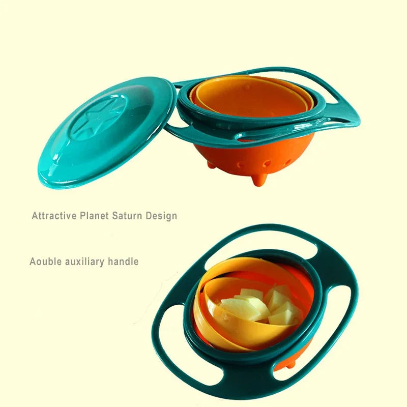 Spill Proof Feeding Dishes Baby Training Rotary Balance  | Yazijico™