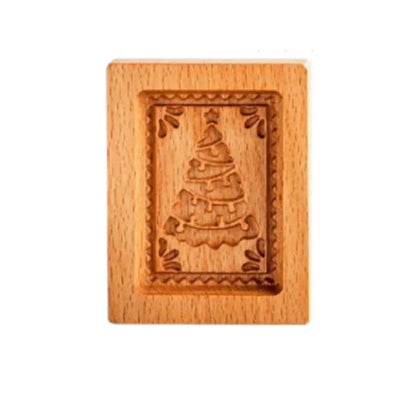 Wooden Shortbread Mold Raspberry Heart Carved | Yazijico™