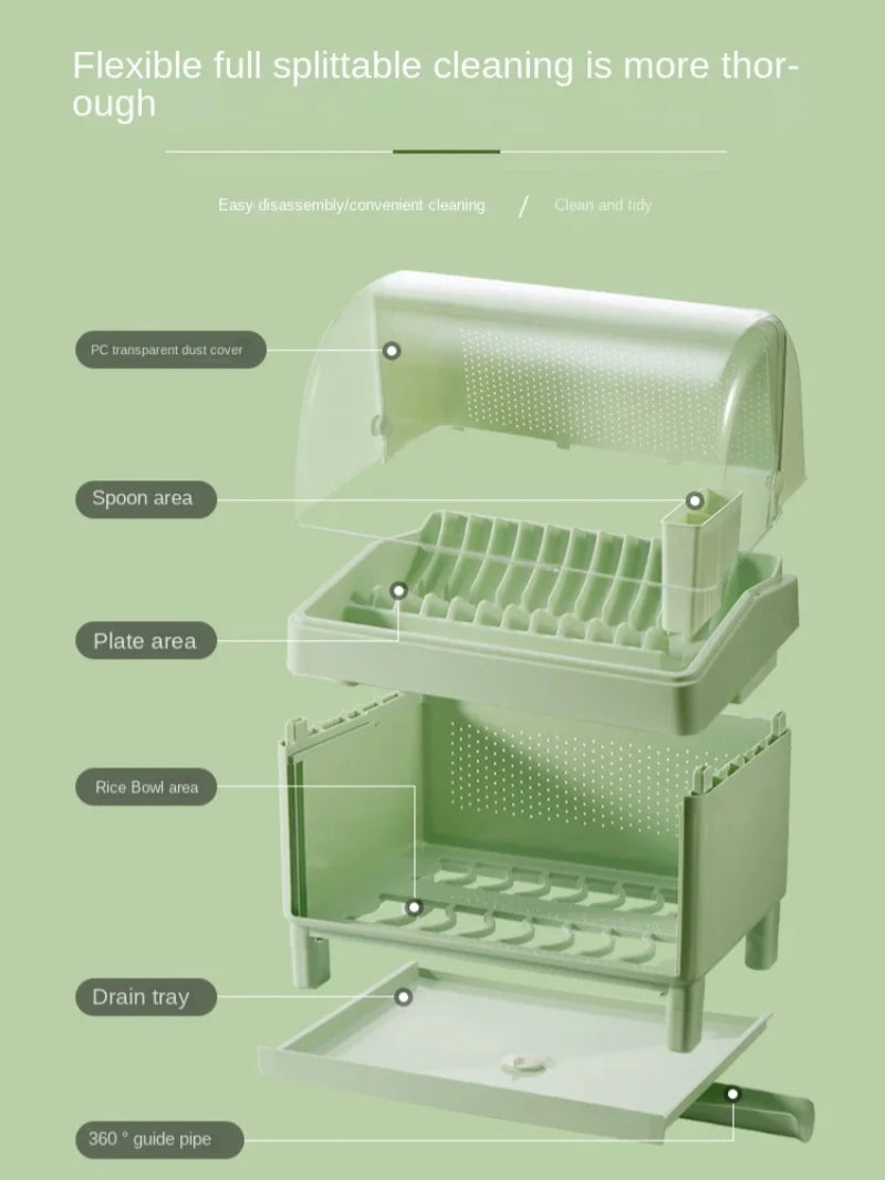 Tableware Storage Box Put Dishes Rack | Yazijico™ 