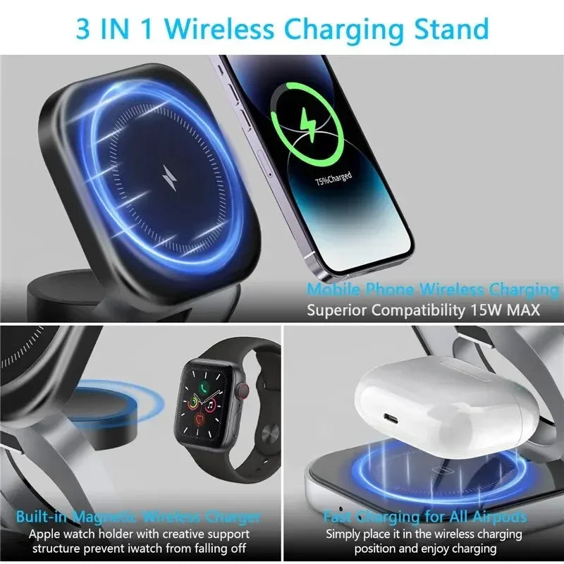 Yazijico™  Magnetic Wireless Charger Stand For iPhone - Yazijico™ 