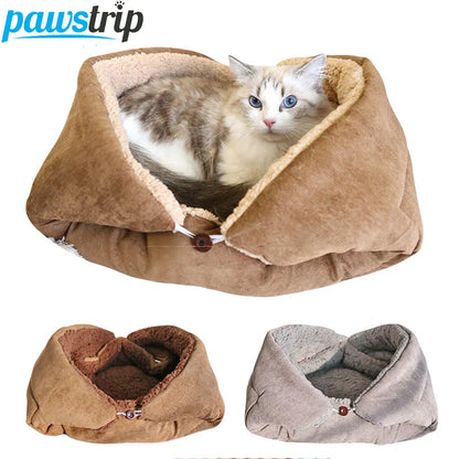 Warm Thickened Cat Bed Multifunctional Foldable  | Yazijico™