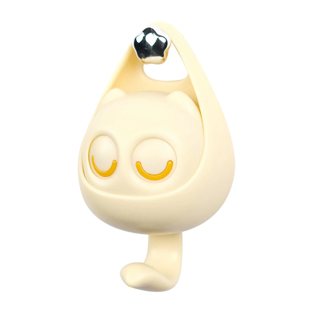 Home Cartoon Creative Cat Hook Cute Macaron Blinking Eyes Punch Free Traceless Hook Coat Hat Sundry Storage Hook