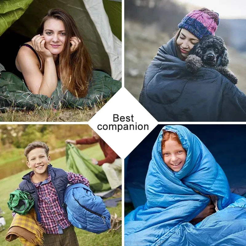 Camping Sleeping Bag Lightweight 4 Season Warm Envelope