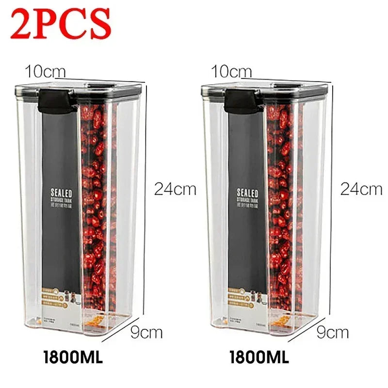 Food Storage Containers Set White Lid Kitchen