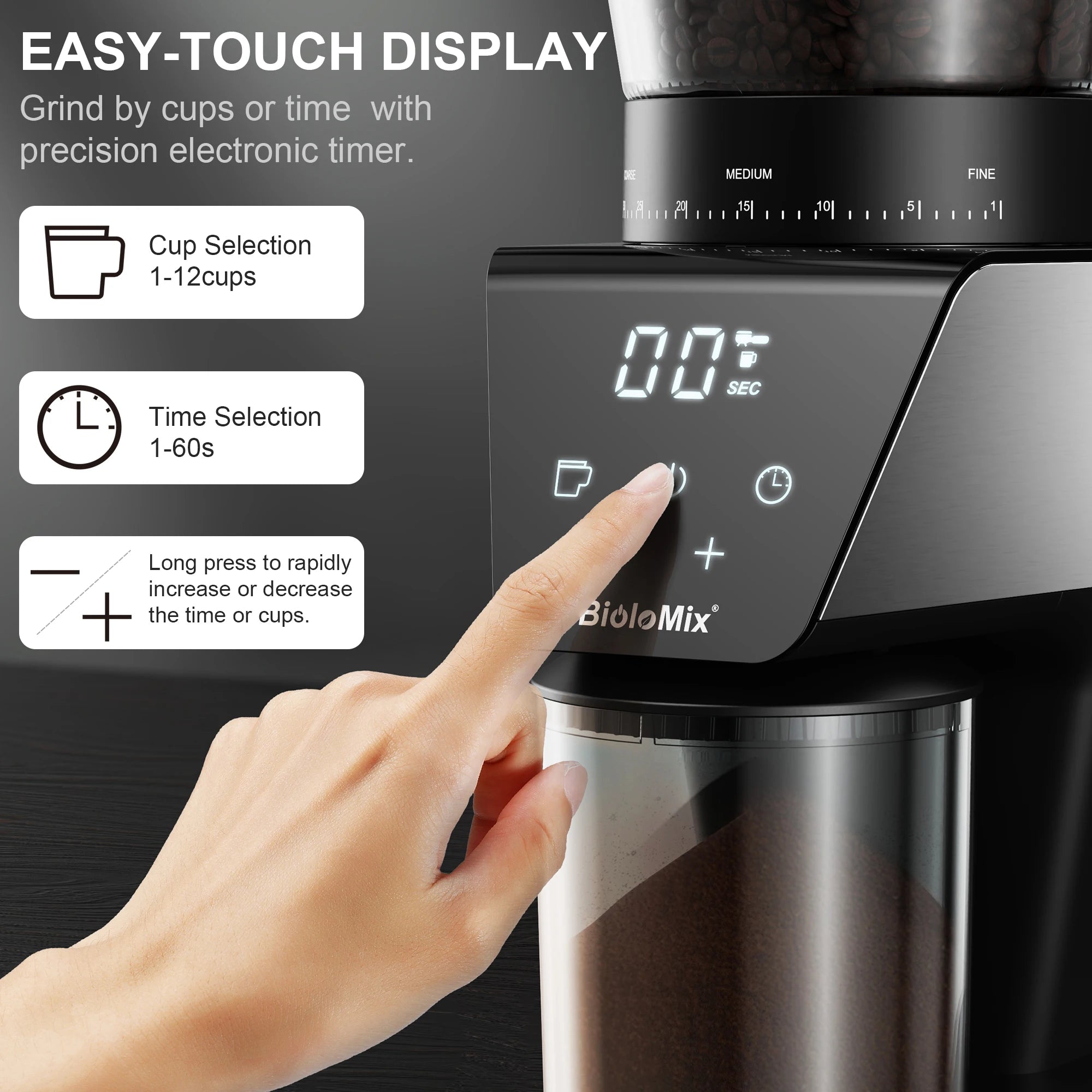 Coffart Automatic Burr Mill Electric  | Yazijico™
