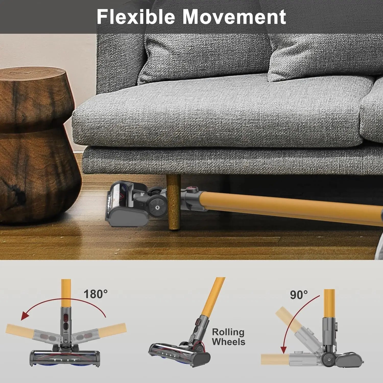 Yazijico™ Cordless Stick Vacuum Cleaner - Yazijico™ 