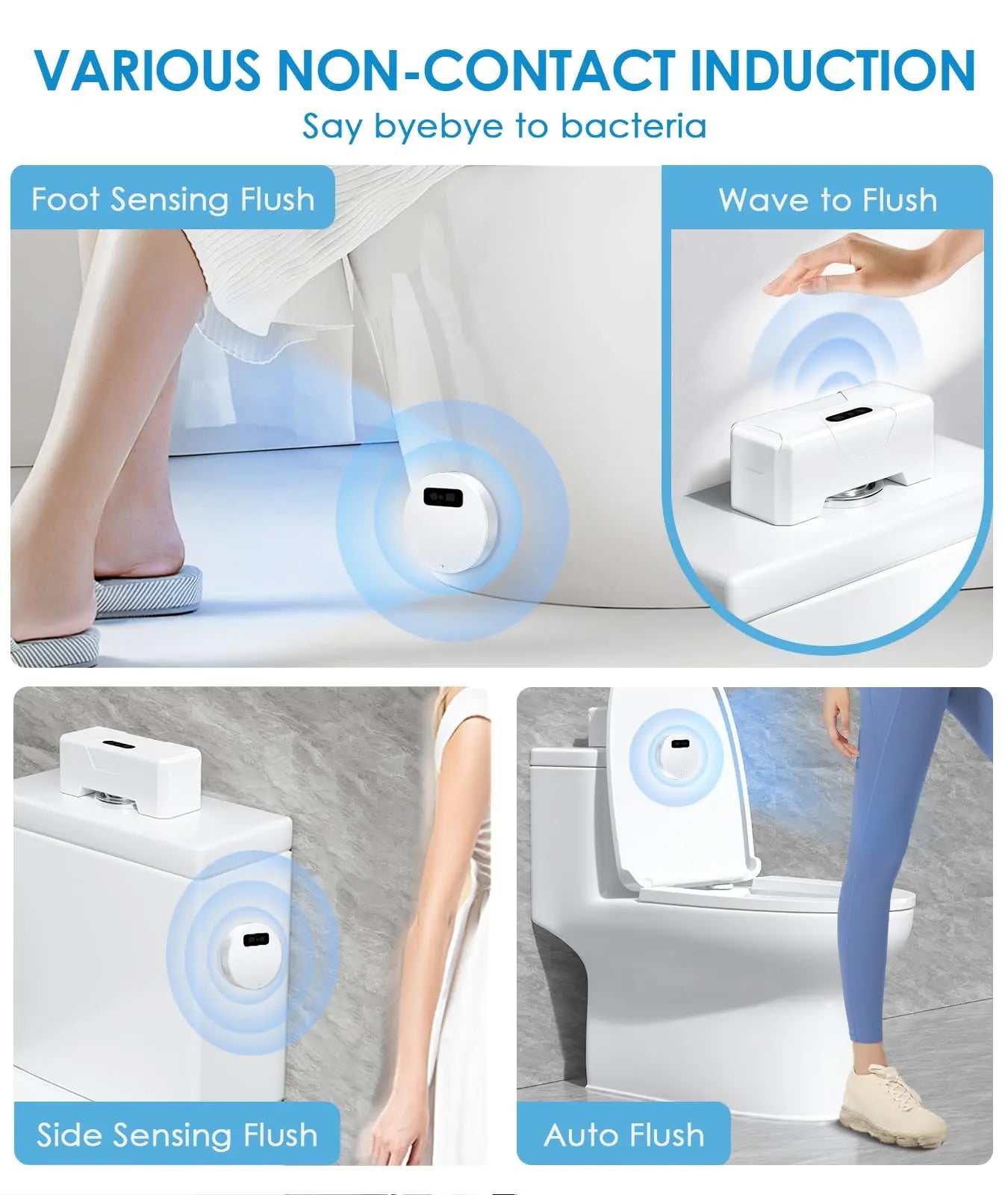Automatic Toilet Flusher Smart Touchless Toilet Flush | Yazijico™