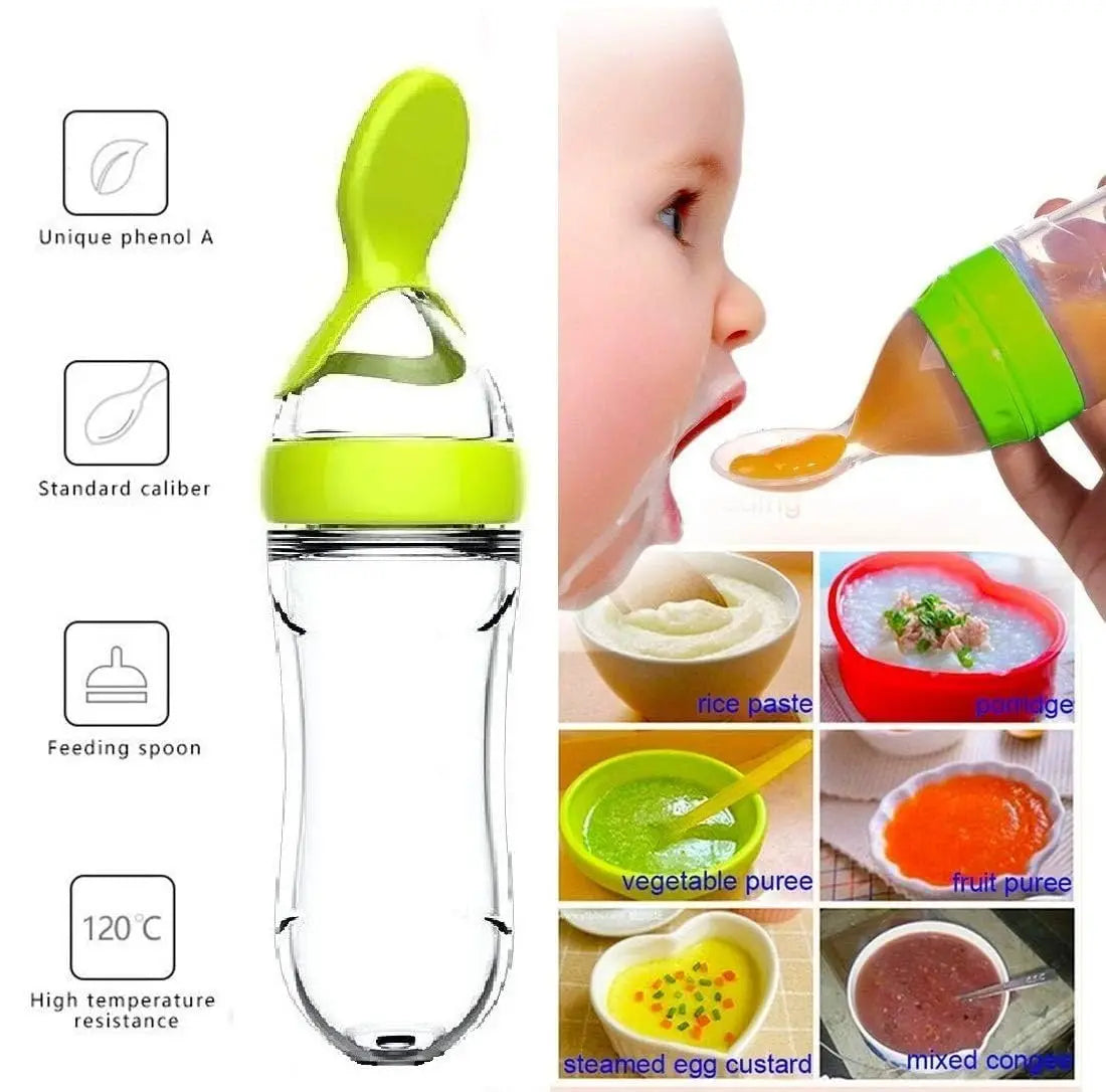 Yazijico™ Squeezing Feeding Bottle Cup Silicone Newborn - Yazijico™ 