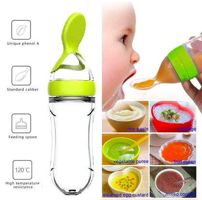 Yazijico™ Squeezing Feeding Bottle Cup Silicone Newborn - Yazijico™ 