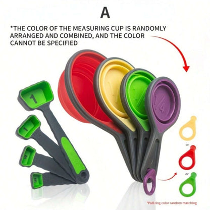 Silicone Measuring Cup Measuring Spoon Collapsible | Yazijico™ 