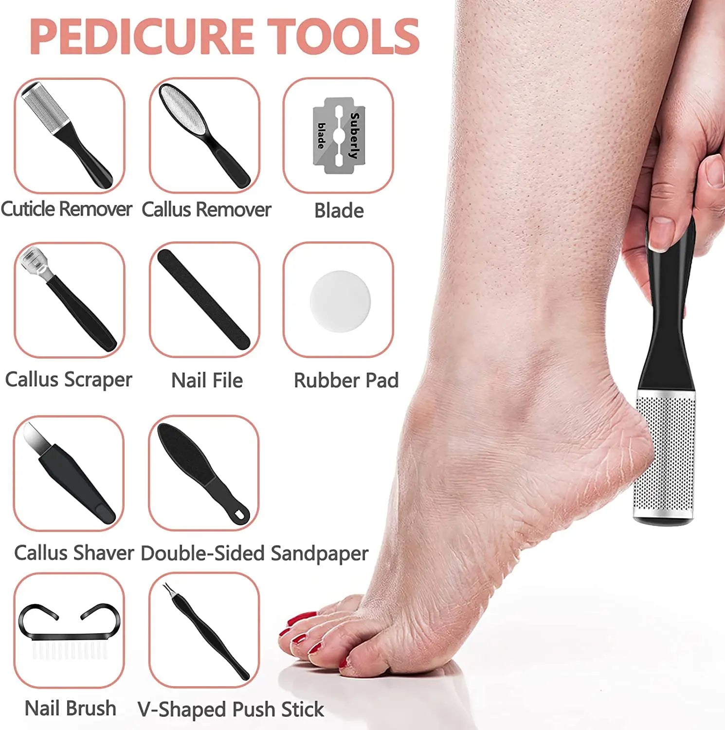 Electric Foot File Callus Machine Pedicure| Yazijico™