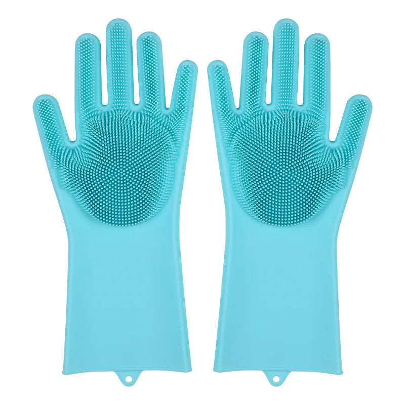 Silicone Dish Washing Gloves For Kitchen 