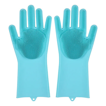 Silicone Dish Washing Gloves For Kitchen 