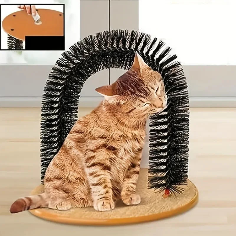 Cat Toy Arch Self Groome Pamper Feline With A Massage