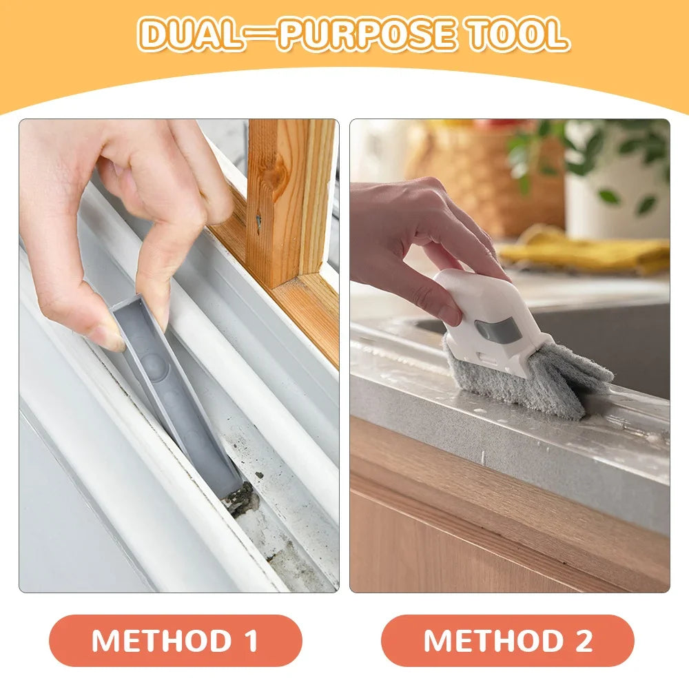 2 in 1 Groove Cleaning Tool Window Frame Door | Yazijico™