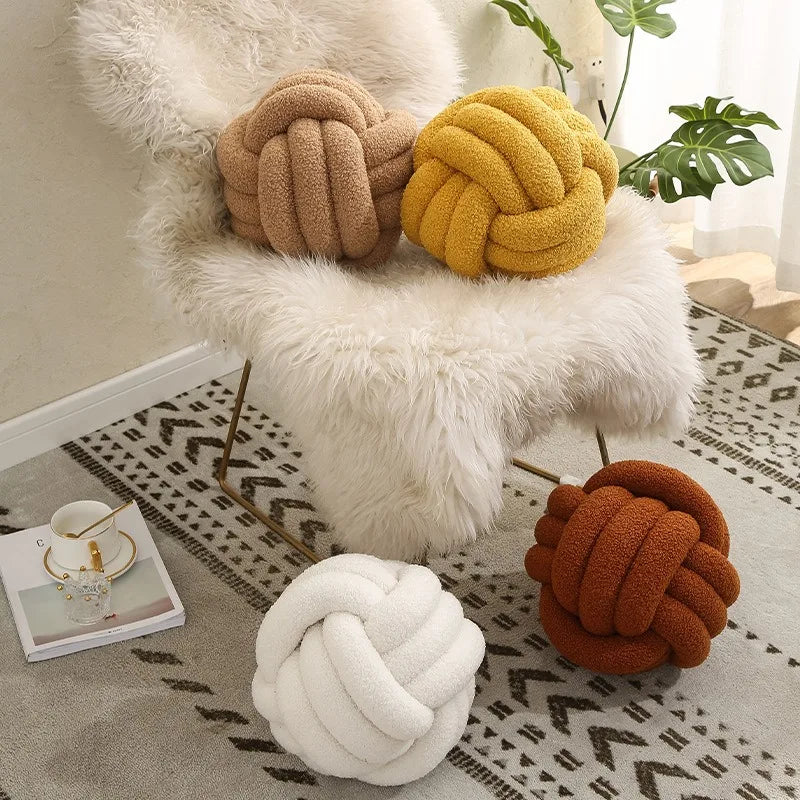 Yazijico™  Hand-knotted Ball Throw Pillow - Yazijico™ 