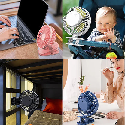 Fan Rechargeable Portable Adjustable Strong  