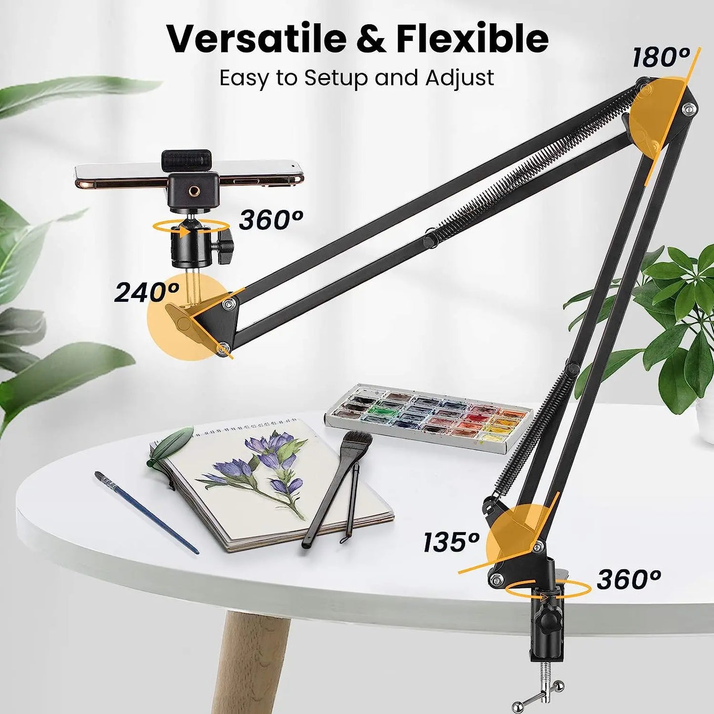 Yazijico™ Flexible Arm Tripod For Phone Stand Table - Yazijico™ 