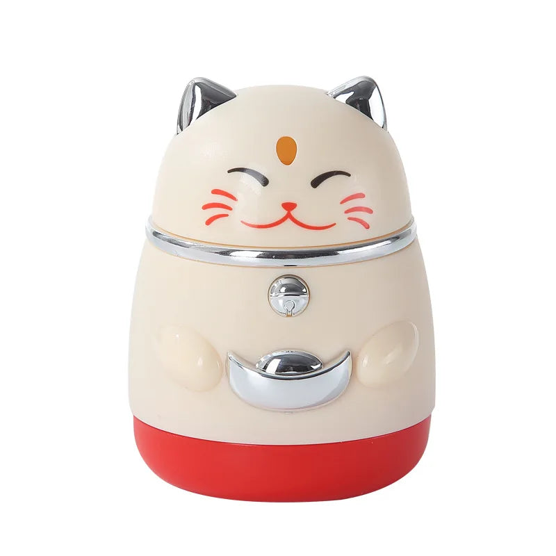 Toothpick Box Lucky Cat Shape Push-type Automatic Pops Up  | Yazijico™ 