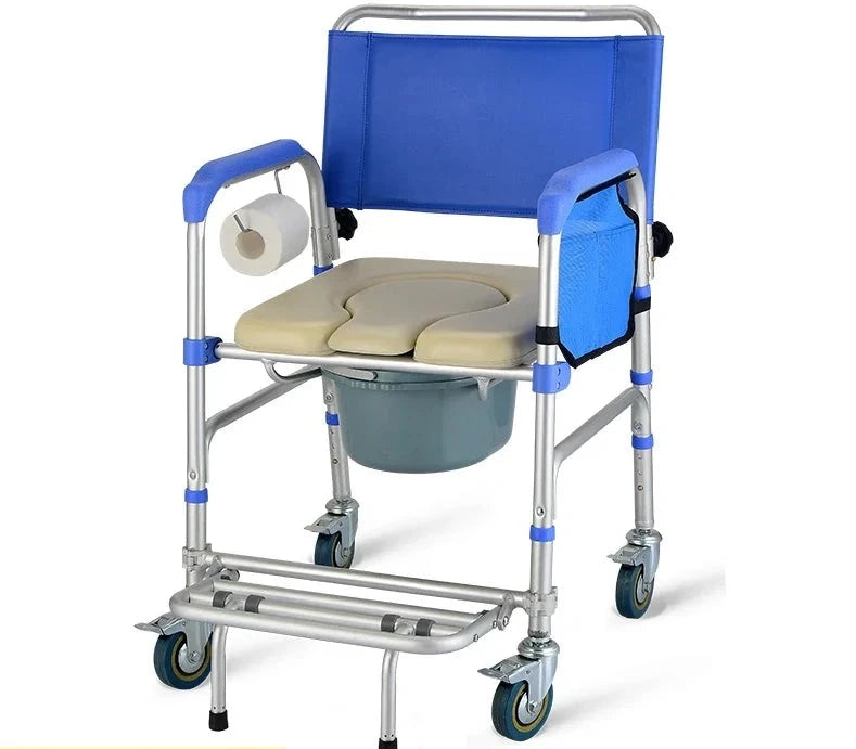 Disability care shift chair multifunctional bathing hydraulic shift device lifting toilet chair