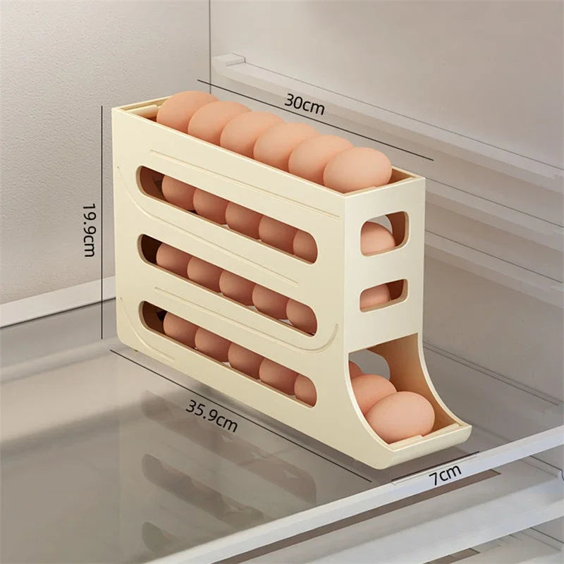 Yazijico™  Refrigerator Egg Storage Box Rolling - Yazijico™ 