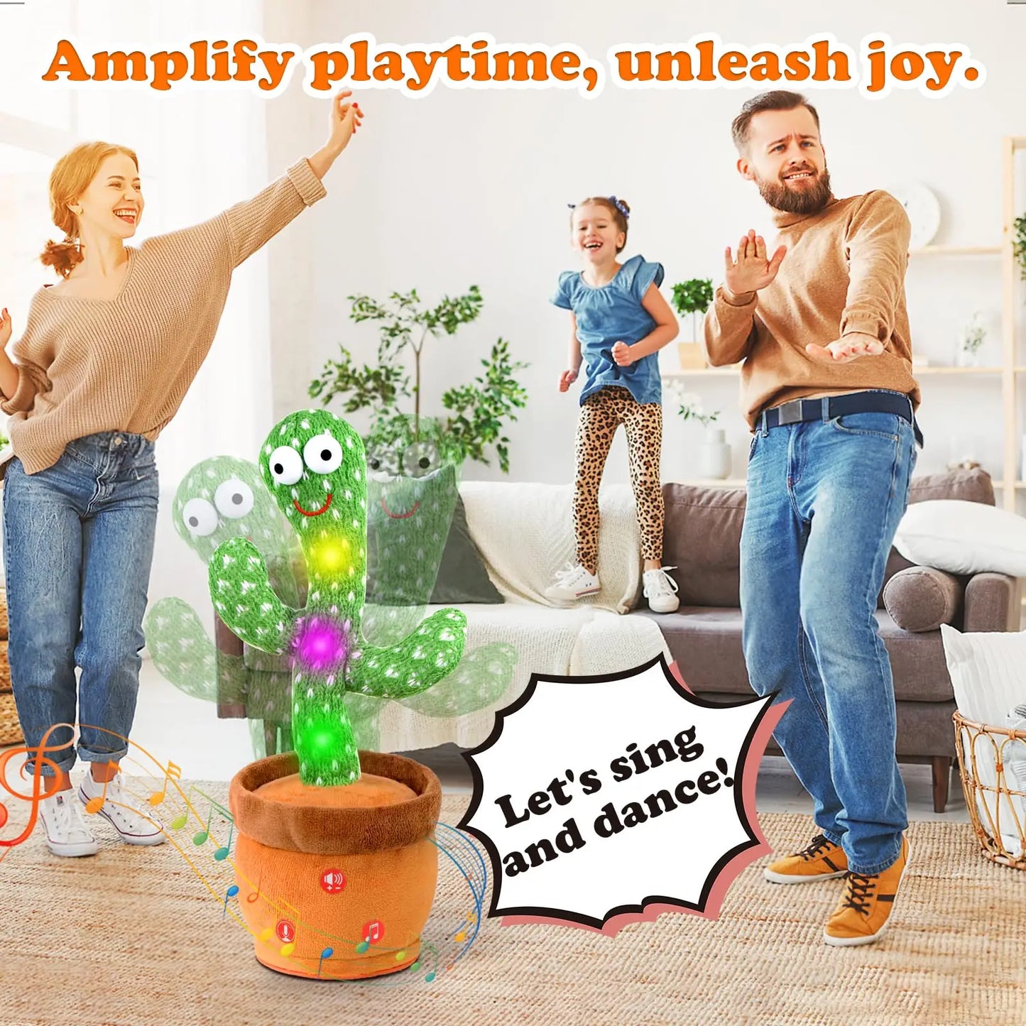 Yazijico™ Baby Toys Talking Dancing Cactus with Lights - Yazijico™ 