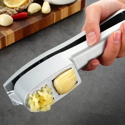 2 In 1 Multifunctional Garlic Press Garlic Slicer Zinc | Yazijico™