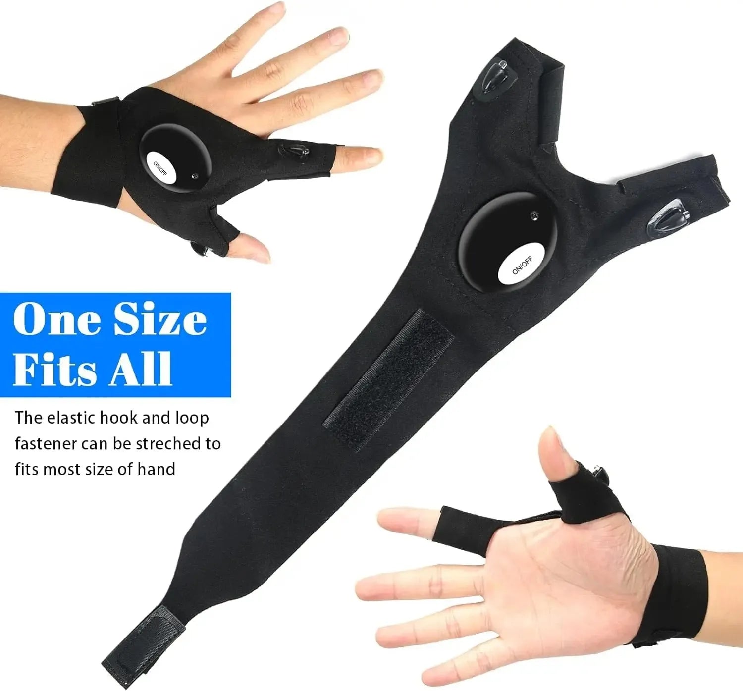 Half Finger Glove LED  Outdoor Waterproof  | Yazijico™