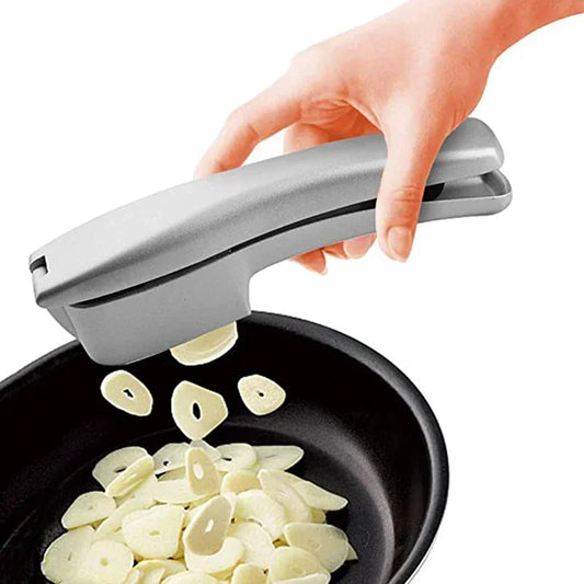 2 In 1 Multifunctional Garlic Press Garlic Slicer Zinc | Yazijico™