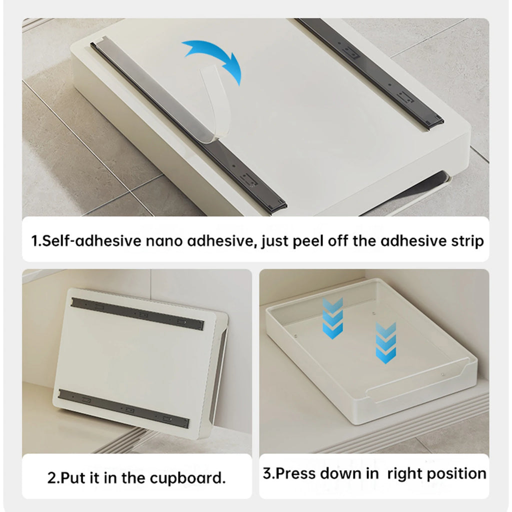 Pull Out Cabinet Organizer Fixed With Damping Guide | Yazijico™  
