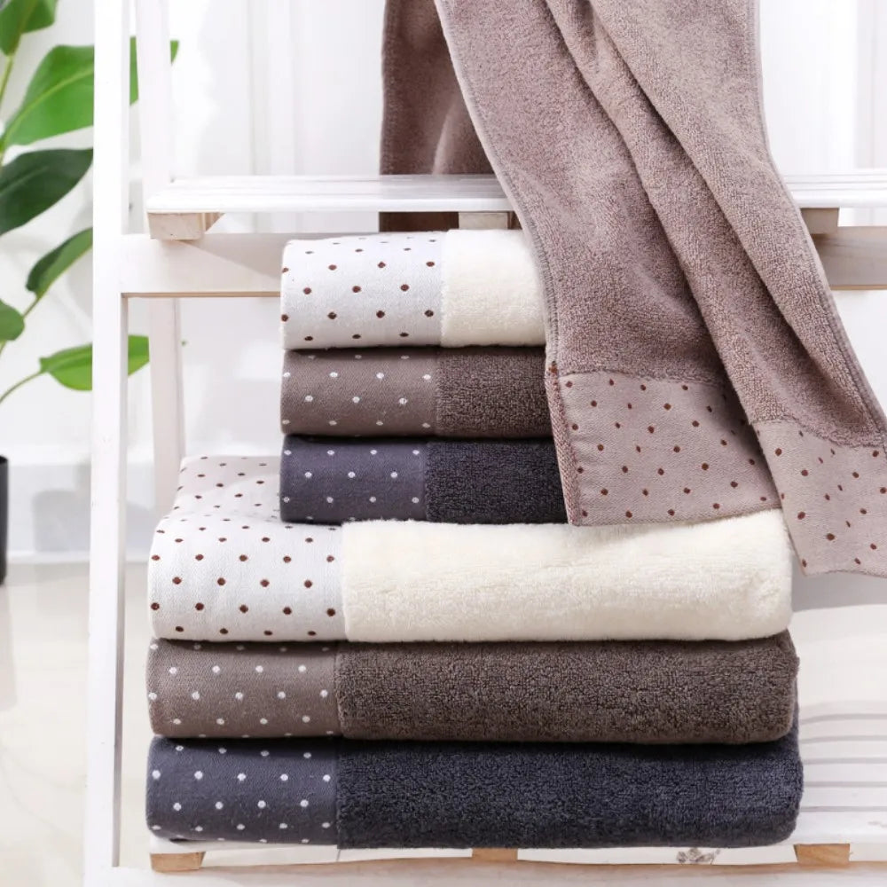 Ensemble de serviettes de bain en coton doux et pelucheux | Yazijico™