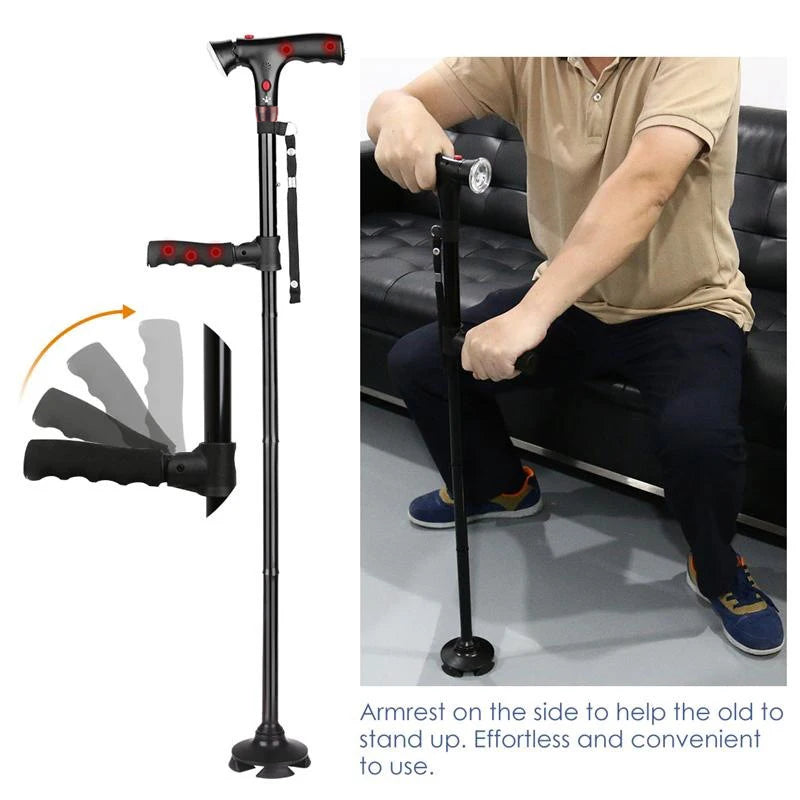 Collapsible Folding Cane LED Walking  | Yazijico™ 