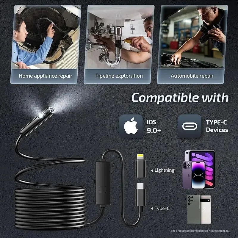 Yazijico™ Single/Dual Lens Wifi Endoscope Camera Android Mini Car - Yazijico™ 