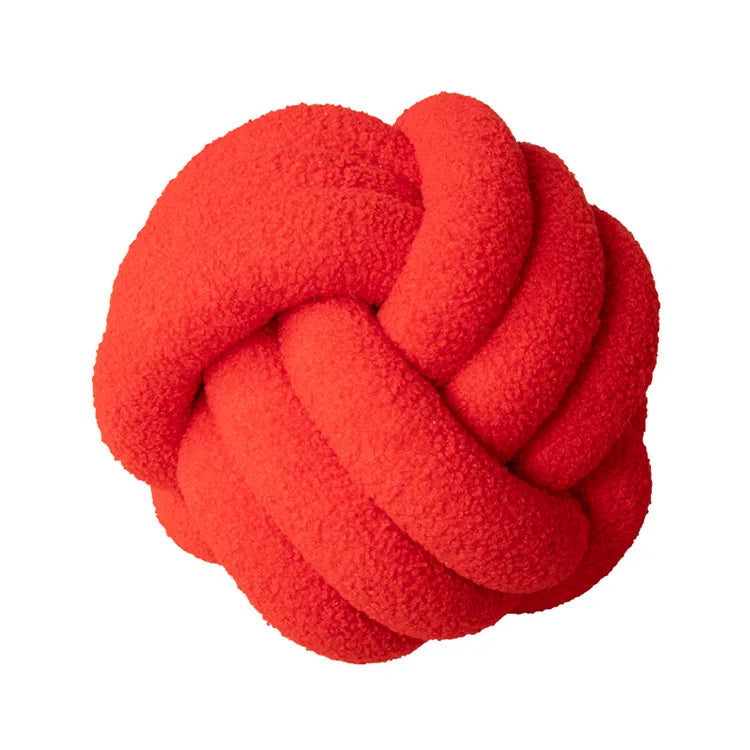 Hand-knotted Ball Throw Pillow | Yazijico™ 