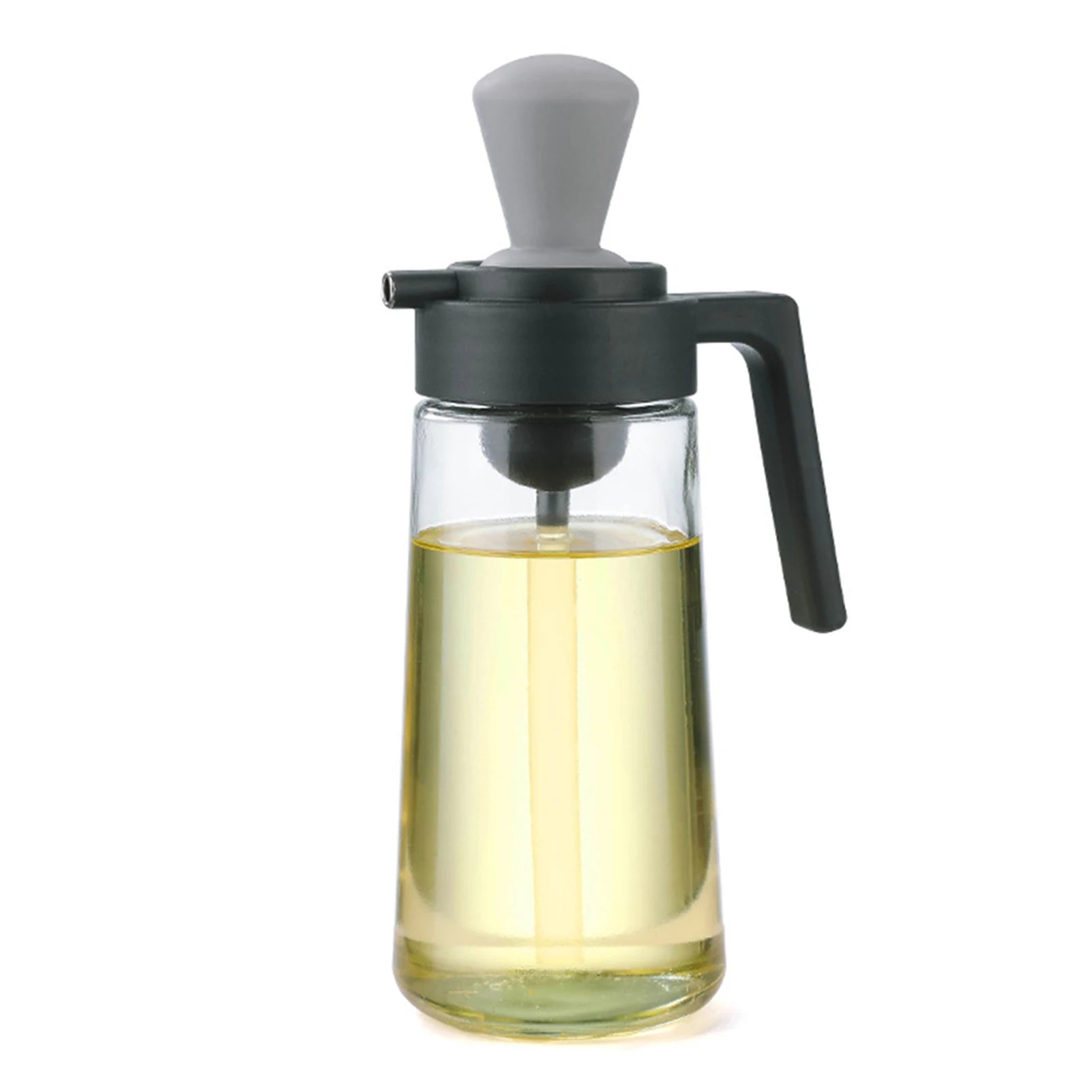 Glass Oil Bottle With Silicone Brush Kitchen Utensil | Yazijico™ 