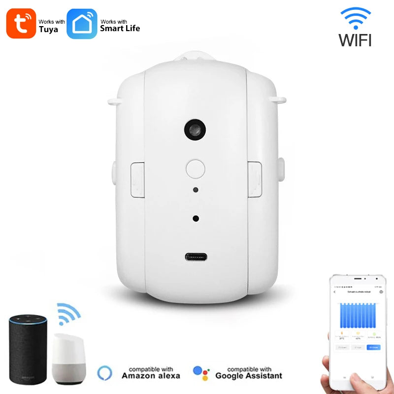 Smart Automatic Curtain Opener Tuya WIFI Bluetooth | Yazijico™ 