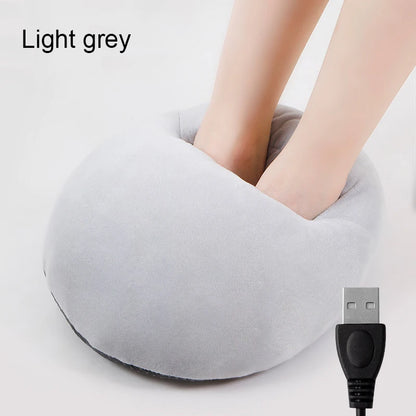 Electric Foot Warmer Heating Pad Slippers Shoes Chair Soft Warm Cushion Winter Feet Leg Thermostat Heater Blanket Mat